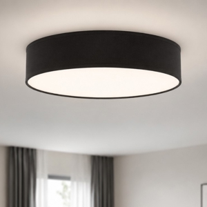 Plafoniera di tessuto 45 cm cilindro da soffitto per camera da letto