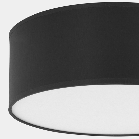 Plafoniera di tessuto 45 cm cilindro da soffitto per camera da letto