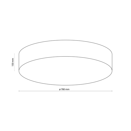Grande plafoniera cilindro di tessuto 78 cm da soffitto bianco per salotto moderno