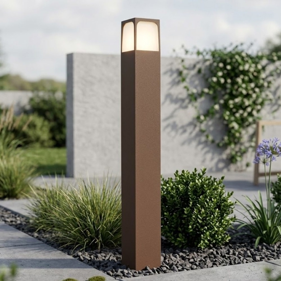 Lampione da esterno corten moderno top light york