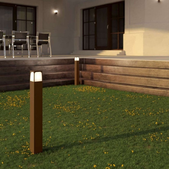 Lampione da esterno corten moderno top light york