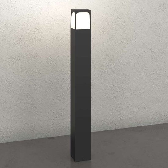 Top light lampione york da giardino 80cm moderno antracite