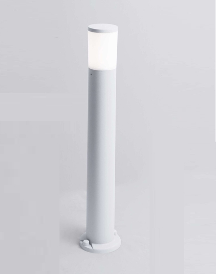Top light lampione loano bianco da giardino moderno anti corrosione