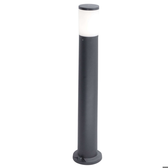 Lampione palo da giardino moderno nero anti corrosione top light loano