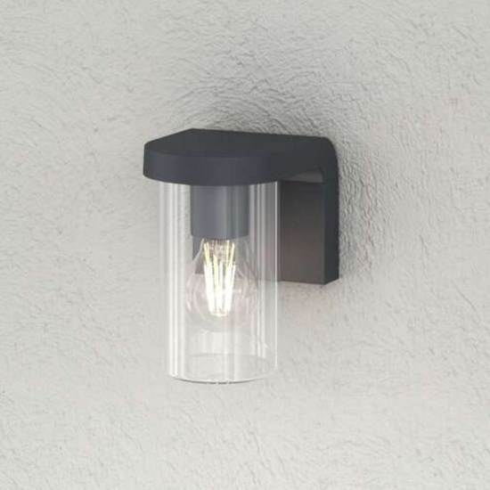 Applique da esterno moderna antracite top light lugano