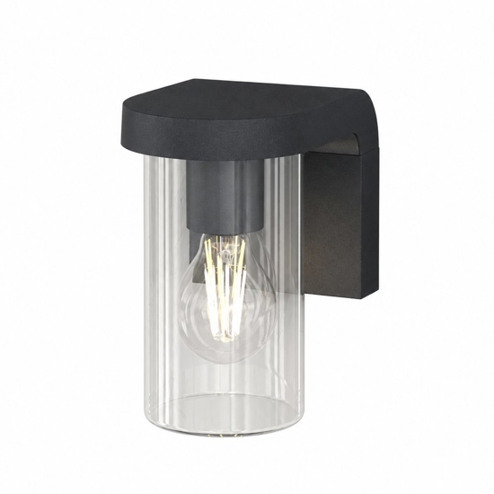 Applique da esterno moderna antracite top light lugano