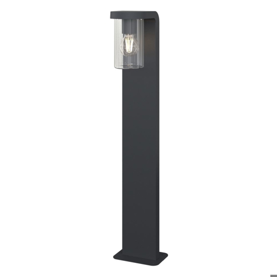Lampione da giardino moderno antracite top light lugano