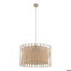 Lampadario camera matrimoniale di tessuto 50 cm sabbia cilindro intreccio