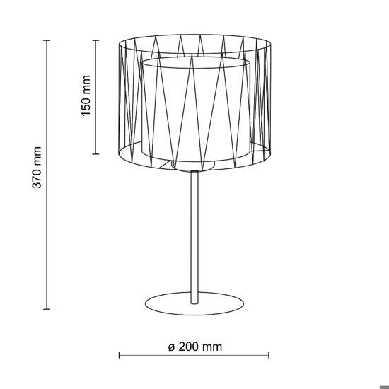 Lampada da comodino in tessuto sabbia per camera da letto