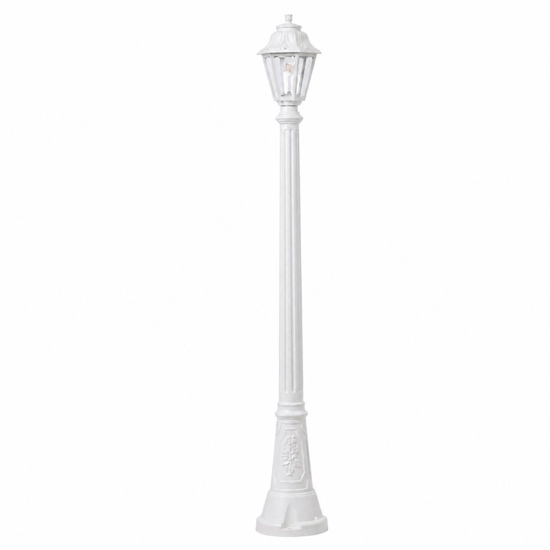 Top light lampione alto da giardino asti bianco 182 cm ip65