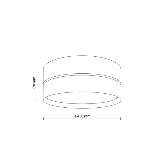 Plafoniera da soffitto cilindro 60 cm di paglia per camera da letto