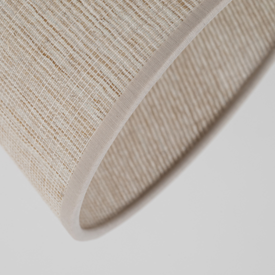 Applique di legno paralume di lino per comodino camera da letto