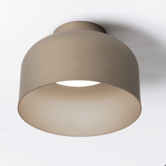 Vivida plafoniera da soffitto bottone sabbia led dimmerabile con telecomando 22cm