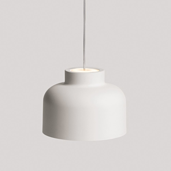 Vivida lampada a sospensione bottone bianca biemissione led cct 2700k 3000k 4000k dimmerabile con telecomando