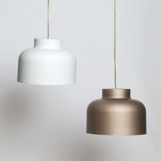 Lampada a sospensione vivida bottone nero led biemissione dimmerabile con telecomando