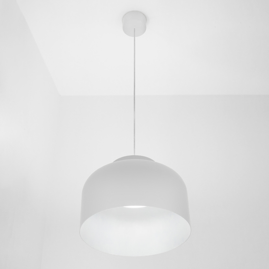 Vivida lampadario da cucina bottone bianco led dimmerabile con telecomando