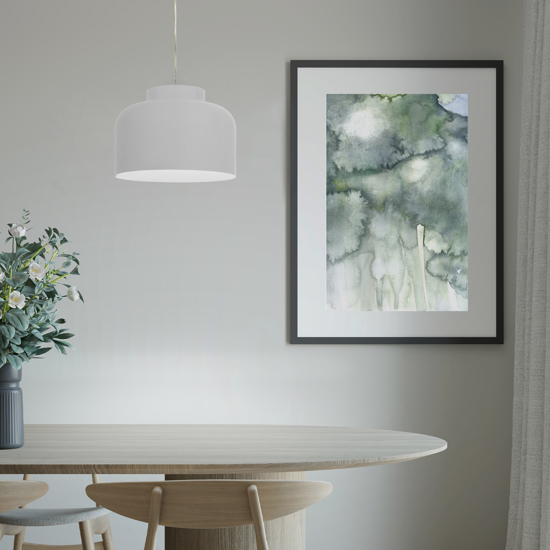 Vivida lampadario da cucina bottone bianco led dimmerabile con telecomando