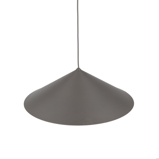 Lampadario a sospensione cono 50 cm di metallo marrone per cucina moderna