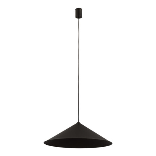 Lampadario a sospensione cono 50 cm di metallo marrone per cucina moderna