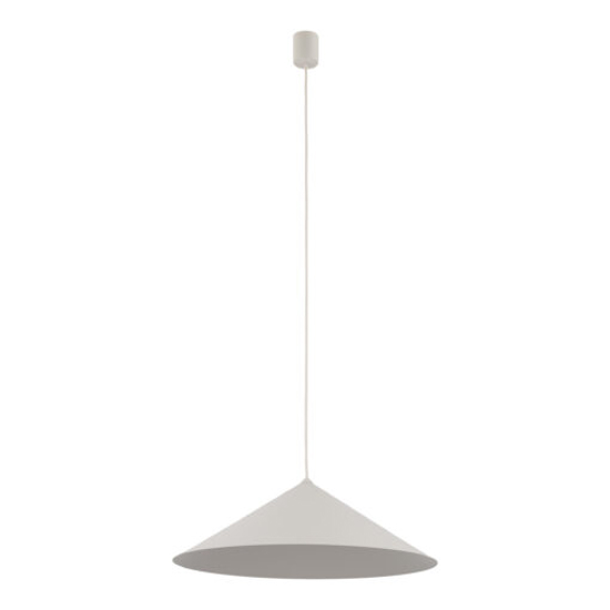 Lampadario a sospensione cono di metallo champagne 50 cm per tavolo cucina
