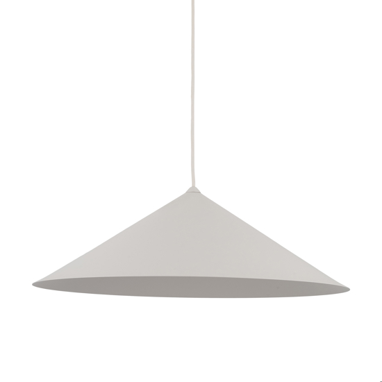 Lampadario a sospensione cono di metallo champagne 50 cm per tavolo cucina
