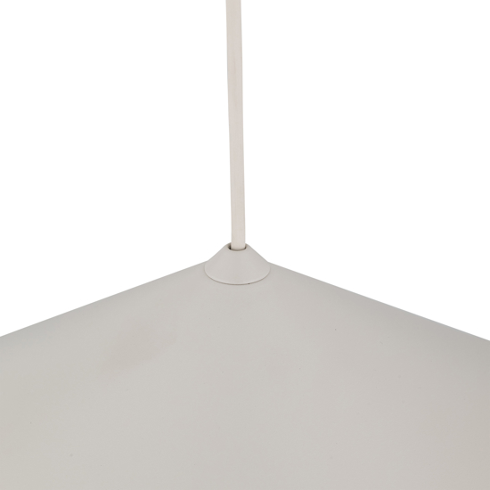 Lampadario a sospensione cono di metallo champagne 50 cm per tavolo cucina