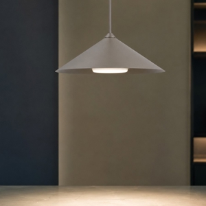 Lampada a sospensione cono metallo marrone 23 cm per isola cucina