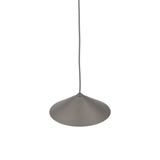 Lampada a sospensione cono metallo marrone 23 cm per isola cucina