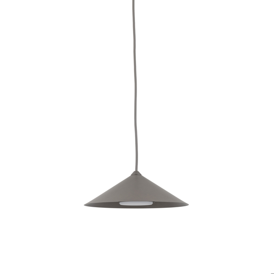 Lampada a sospensione cono metallo marrone 23 cm per isola cucina