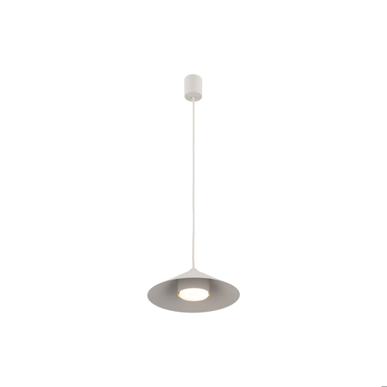Lampada a sospensione piatto 23 cm champagne per tavolo da cucina