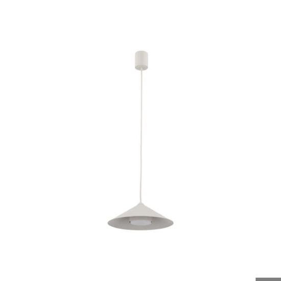 Lampada a sospensione piatto 23 cm champagne per tavolo da cucina