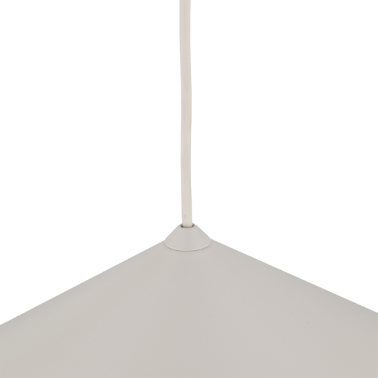 Lampadario cono 40 cm sospensione champagne per tavolo cucina moderna