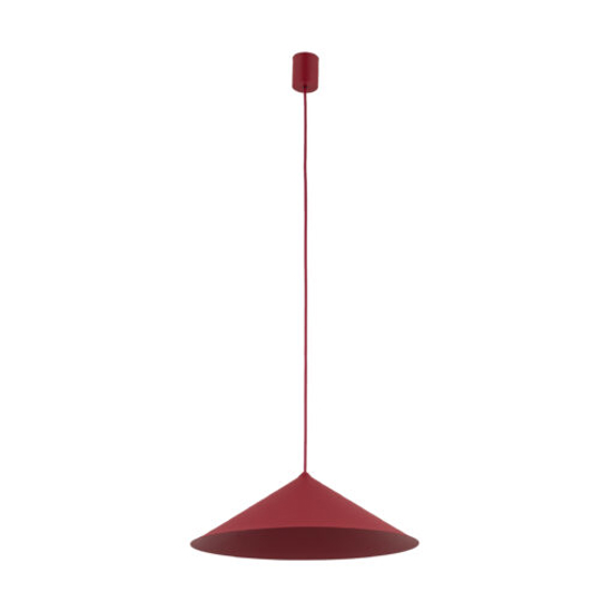 Lampadario a sospensione di metallo rosso 40 cm per cucina