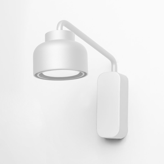 Vivida bottone lampada da comodino camera da letto moderna bianca