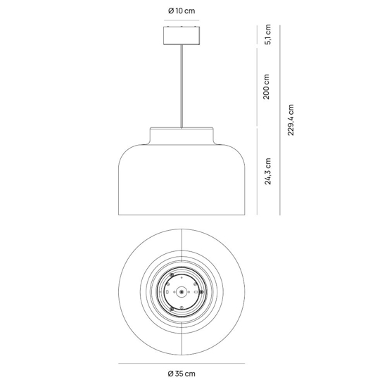 Vivida lampadario da cucina bottone bianco led dimmerabile con telecomando