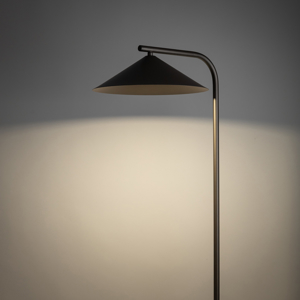 Piantana marrone da lettura design cono per salotto