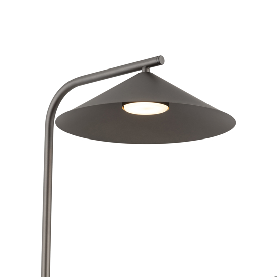 Piantana marrone da lettura design cono per salotto
