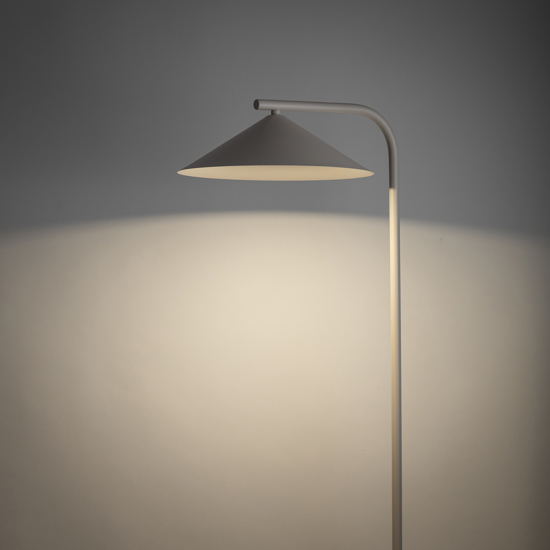 Piantana design minima metallo champagne