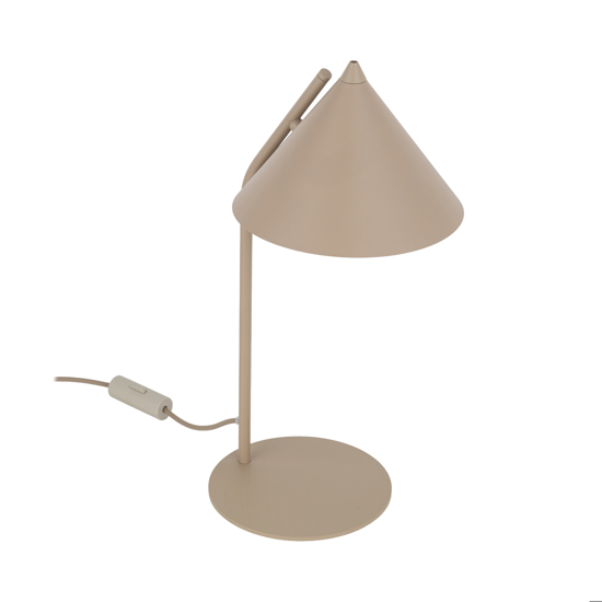 Lampada da tavolo design moderna sabbia cono di metallo