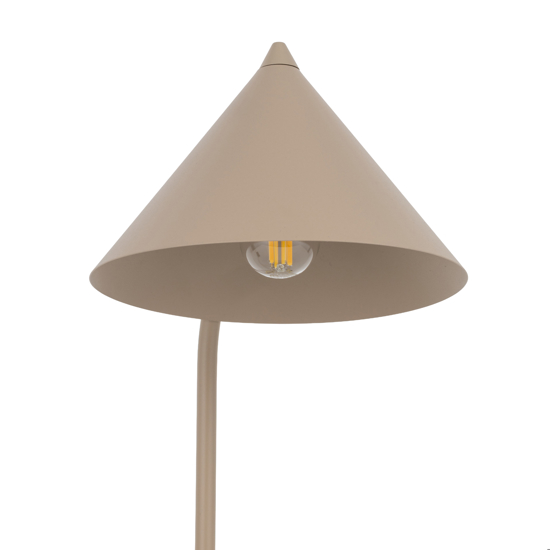 Lampada da tavolo design moderna sabbia cono di metallo