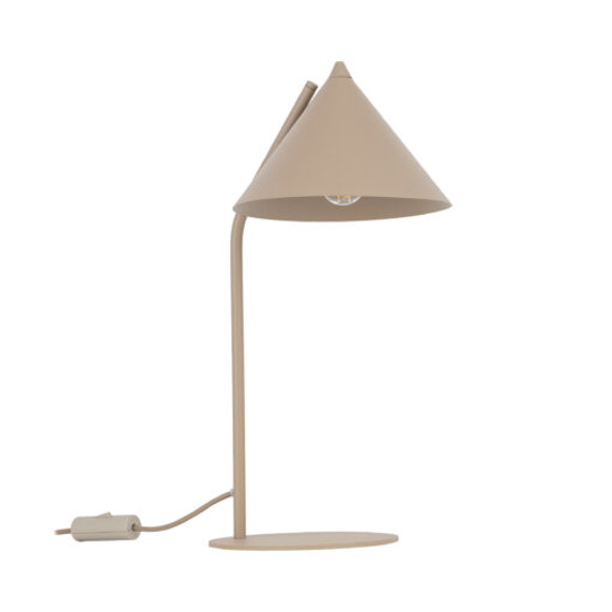 Lampada da tavolo design moderna sabbia cono di metallo