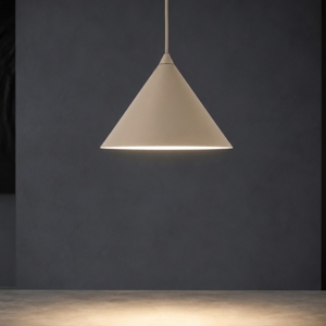 Lampada a sospensione cono 21 cm sabbia per cucina