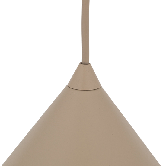 Lampada a sospensione cono 21 cm sabbia per cucina