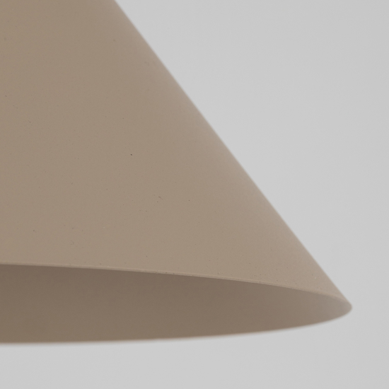 Lampada a sospensione cono 21 cm sabbia per cucina
