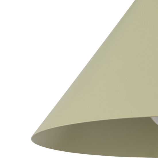 Lampada a sospensione cono 21 cm verde di metallo