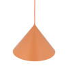 Lampada a sospensione da cucina cono 33 cm arancione di metallo