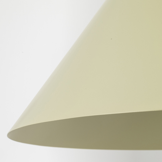 Lampadario cono verde 50 cm a sospensione di metallo per cucina moderna