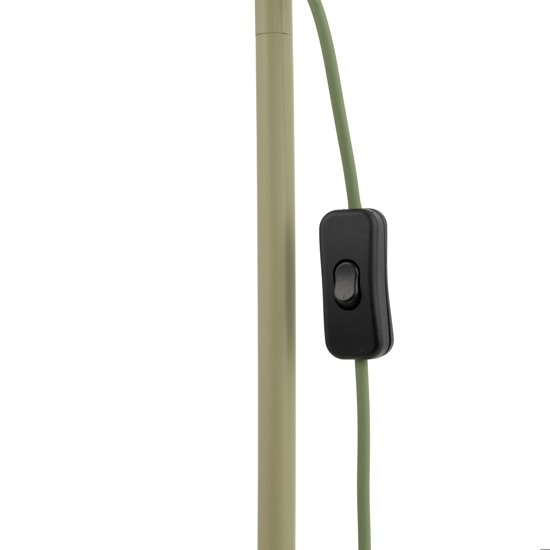 Piantana verde in metallo design minimal da lettura