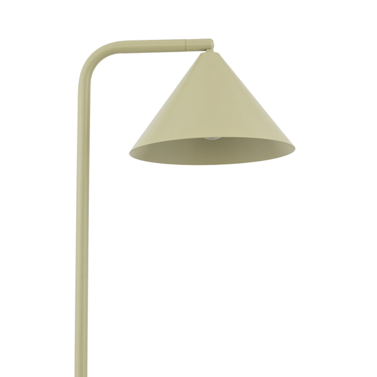 Piantana verde in metallo design minimal da lettura