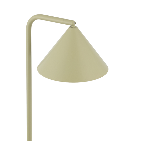 Piantana verde in metallo design minimal da lettura